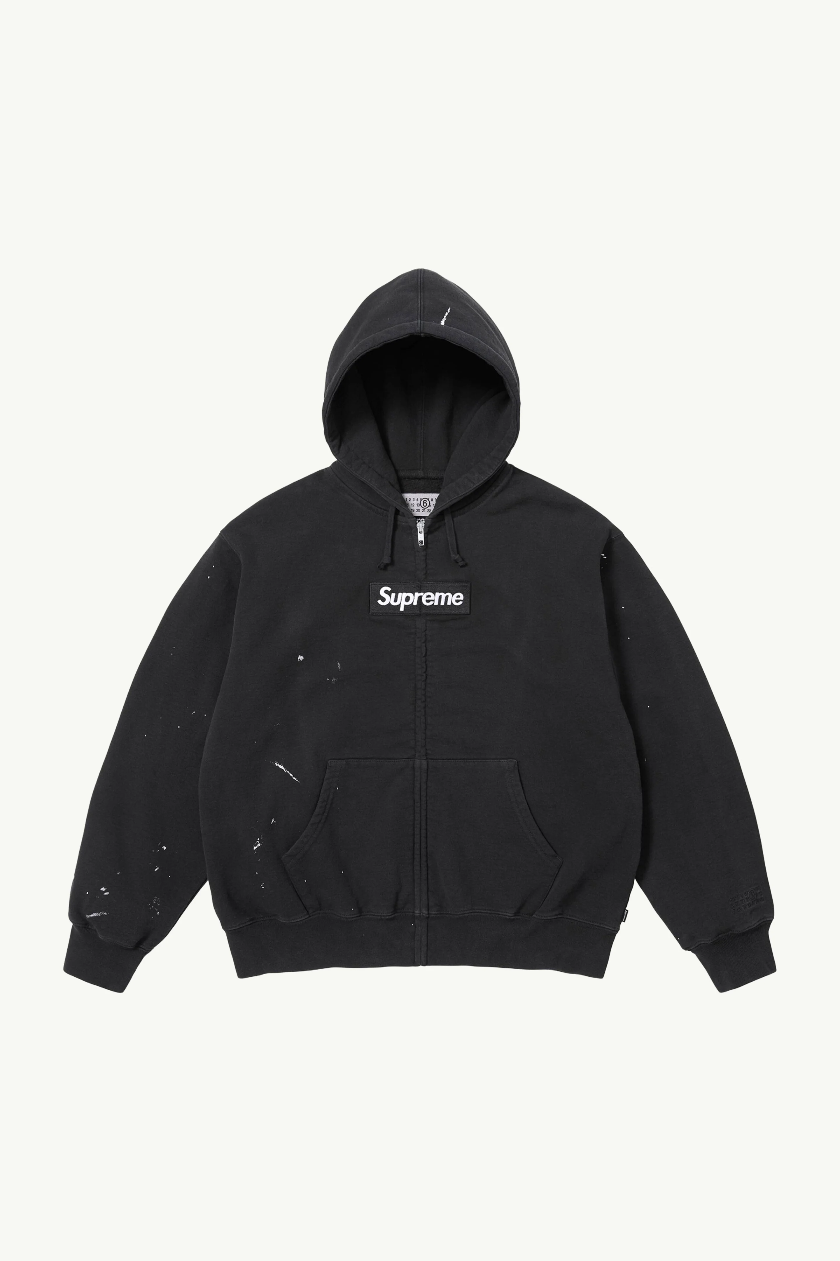Box Logo Zip Up Hooded Sweatshirt - Image 3